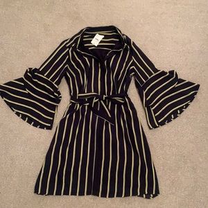 Cato Long Sleeve Ruffled Dress